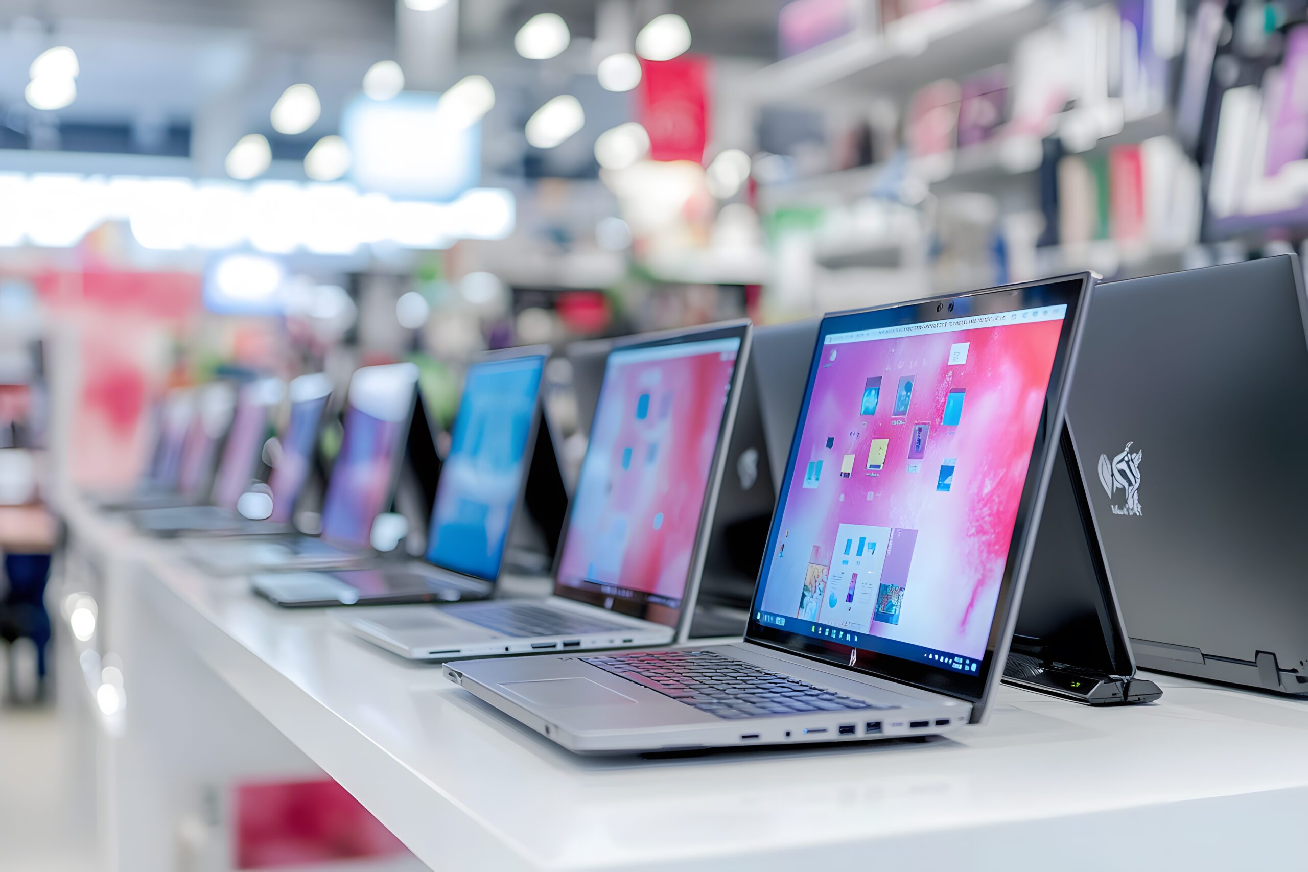 row-laptops-with-screen-showing-same-color-as-screen